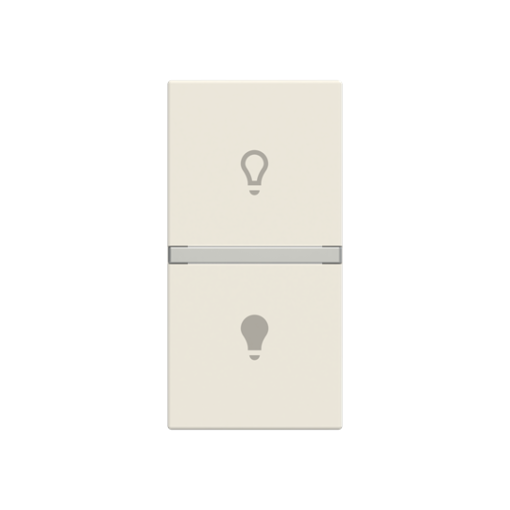 Rocker Symbol "light" for Switchpush button, One-part rocker White - Zenit