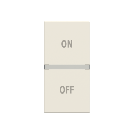 Rocker ONOFF symbol for Switchpush button, One-part rocker White - Zenit