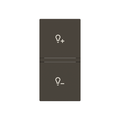 Rocker Dimmer symbol for Dimmer, One-part rocker Anthracite - Zenit
