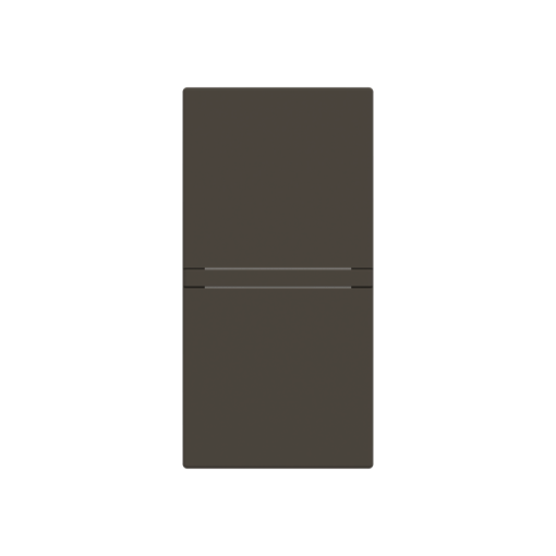 Rocker Customizable symbol for Switchpush button, One-part rocker Anthracite - Zenit