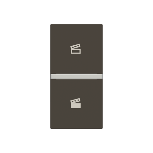 Rocker Scene symbol for Switchpush button, One-part rocker Anthracite - Zenit