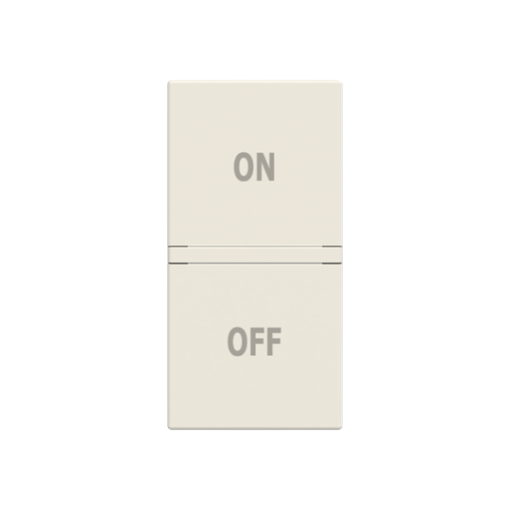 Rocker ONOFF symbol for Switchpush button, One-part rocker White - Zenit