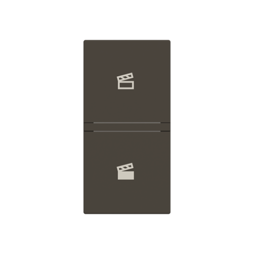 Rocker Scene symbol for Switchpush button, One-part rocker Anthracite - Zenit