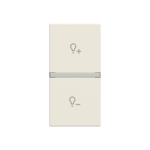 Rocker Dimmer symbol for Dimmer, One-part rocker White - Zenit