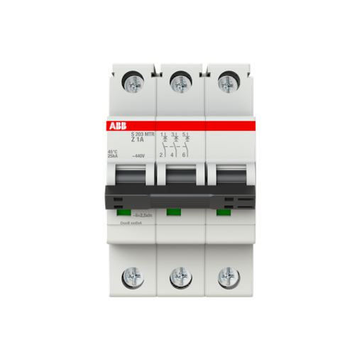 Miniature Circuit Breaker - S200MTR - 3P - 1 A - Z - 10 kA