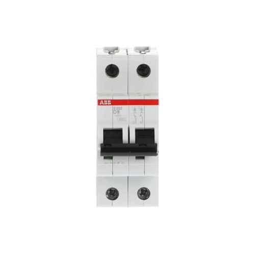 Miniature Circuit Breaker - S200 - 2P - 8 A - D - AC 6 kA