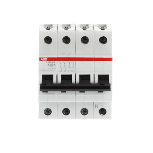 Miniature Circuit Breaker - S200 - 3PN - 50 A - K - AC 6 kA