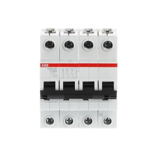 Miniature Circuit Breaker - S200 80-100A - 3PN - 100 A - C - AC 6 kA