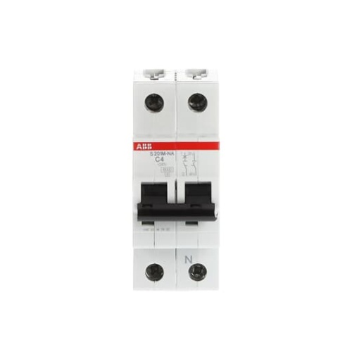Miniature Circuit Breaker - S200M - 1PN - 4 A - C - AC 10 kA