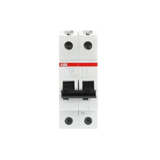Miniature Circuit Breaker - S200M - 1PN - 25 A - C - AC 10 kA