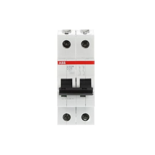 Miniature Circuit Breaker - S200M - 2P - 25 A - D - AC 10 kA