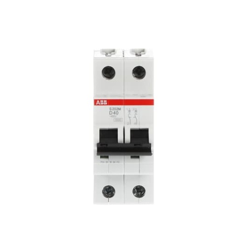 Miniature Circuit Breaker - S200M - 2P - 40 A - D - AC 10 kA