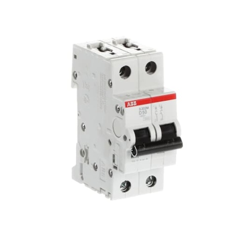 Miniature Circuit Breaker - S200M - 2P - 50 A - D - AC 10 kA