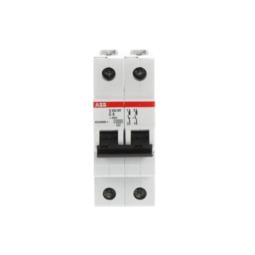 S202MT-C6 Miniature Circuit Breaker - 2P - C - 6 A