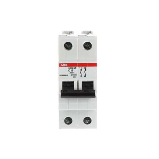 S202MT-C16 Miniature Circuit Breaker - 2P - C - 16 A