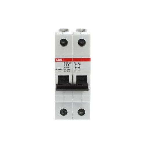 S202MT-K4 Miniature Circuit Breaker - 2P - K - 4 A