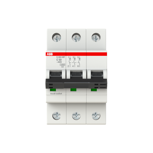 Miniature Circuit Breaker - S200MT - 3P - 50 A - C - 10 kA