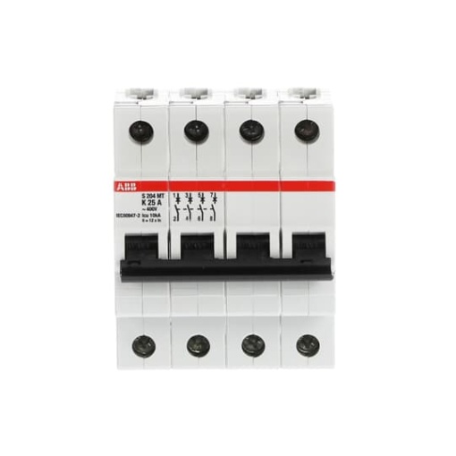 S204MT-K25 Miniature Circuit Breaker - 4P - K - 25 A