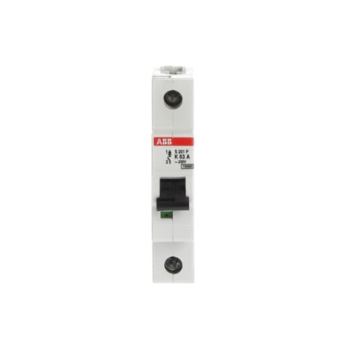 S201P-K63 Miniature Circuit Breaker - 1P - K - 63 A