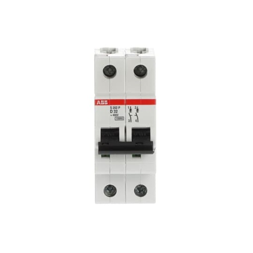 S202P-D32 Miniature Circuit Breaker - 2P - D - 32 A