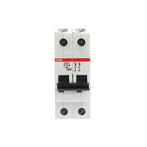 S202P-K16 Miniature Circuit Breaker - 2P - K - 16 A
