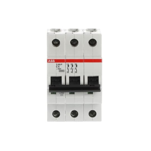 S203P-C6 Miniature Circuit Breaker - 3P - C - 6 A