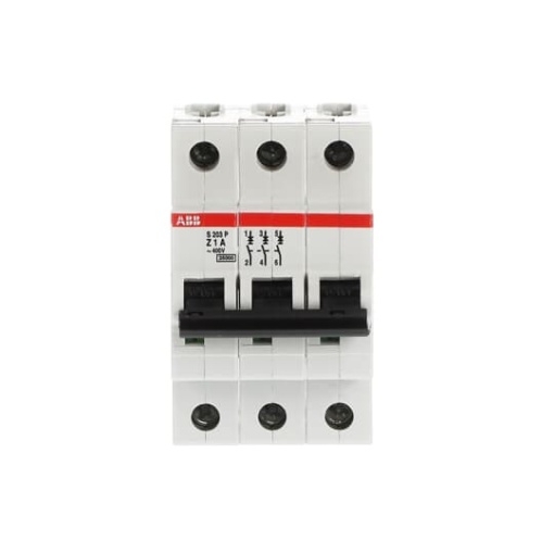 S203P-Z1 Miniature Circuit Breaker - 3P - Z - 1 A