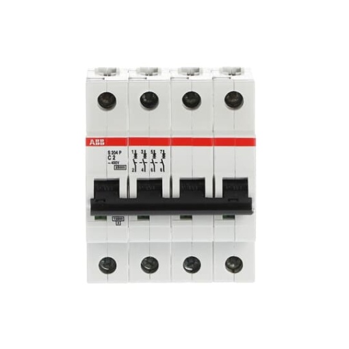 S204P-C2 Miniature Circuit Breaker - 4P - C - 2 A