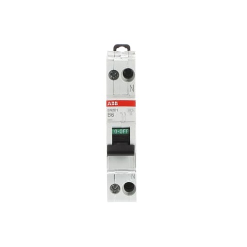 Miniature circuit breaker - SN201 - 1PN - 6 A - B - 230 V 6 kA