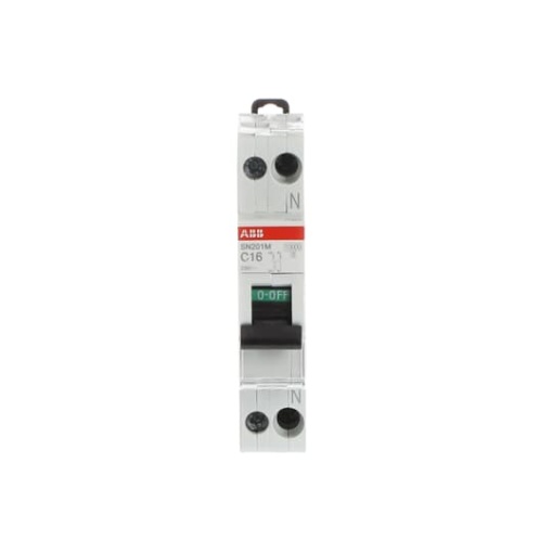 Miniature circuit breaker - SN201M - 1PN - 16 A - C - 230 V 10 kA