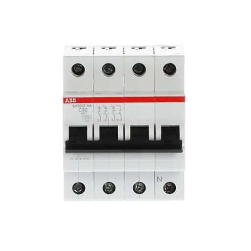 Miniature Circuit Breaker - SH200T - 3PN - 32 A - C - AC 3 kA