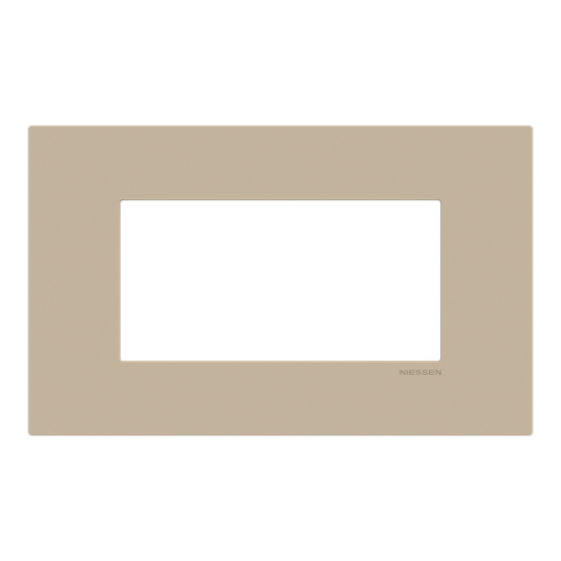 Frame 4 modules 1gang Champagne - Zenit