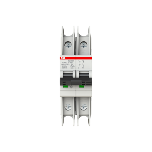 Miniature Circuit Breaker - SU200M - 2P - 0.5 A - C - 400 V AC 11.2 kA