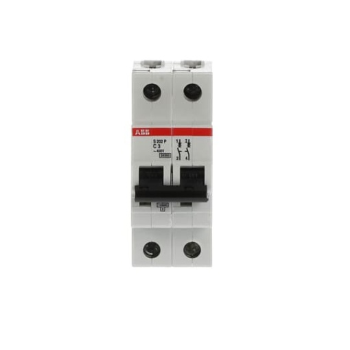 S202P-C3 Miniature Circuit Breaker - 2P - C - 3 A