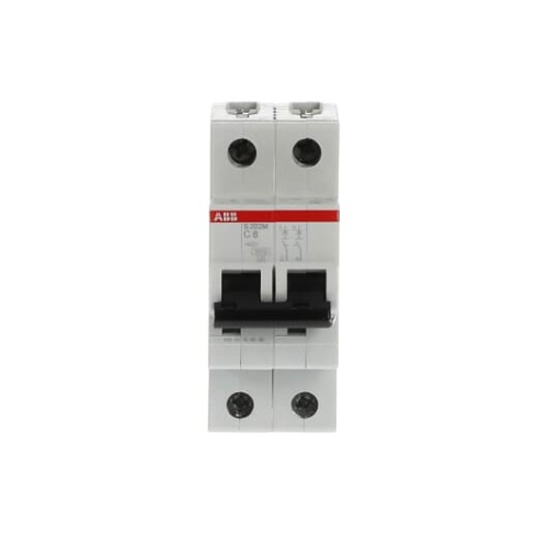Miniature Circuit Breaker - S200M - 2P - 8 A - C - AC 10 kA