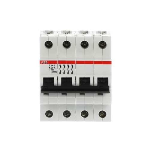 S204P-K20 Miniature Circuit Breaker - 4P - K - 20 A