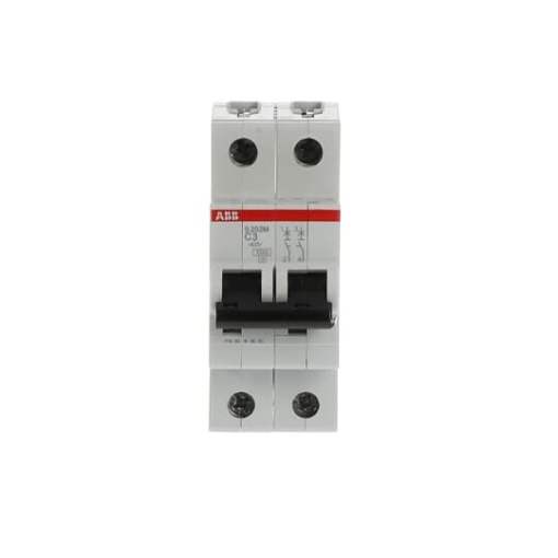 Miniature Circuit Breaker - S200M - 2P - 3 A - C - AC 10 kA