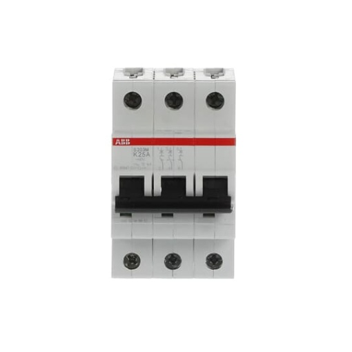 Miniature Circuit Breaker - S200M - 3P - 25 A - K - AC 10 kA