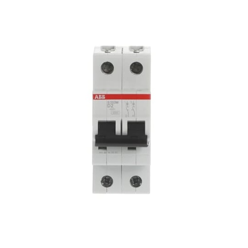 Miniature Circuit Breaker - S200M - 2P - 2 A - D - AC 10 kA