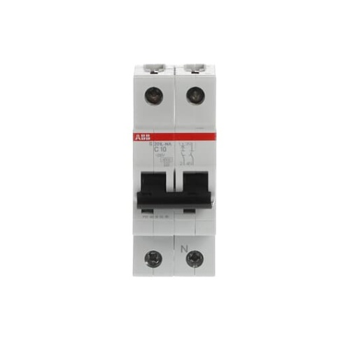 Miniature Circuit Breaker - S200L - 1PN - 10 A - C - AC 4.5 kA