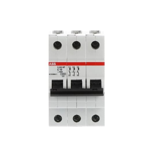 S203MT-C10 Miniature Circuit Breaker - 3P - C - 10 A