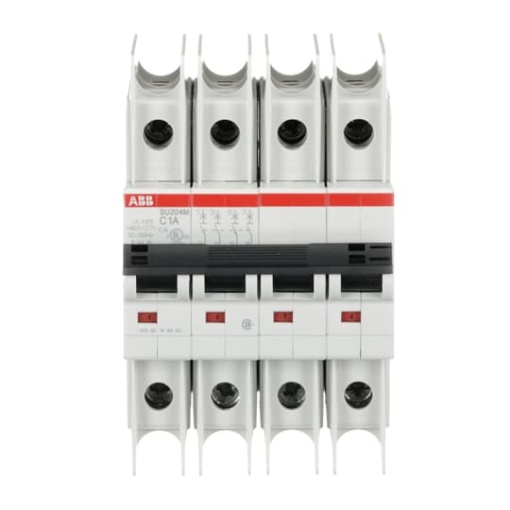 Miniature Circuit Breaker - SU200M - 4P - 1 A - C - 400 V AC 11.2 kA