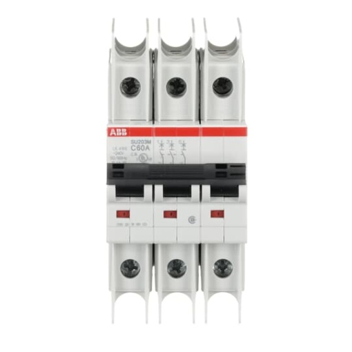 Miniature Circuit Breaker - SU200M - 3P - 60 A - C - 400 V AC 11.2 kA
