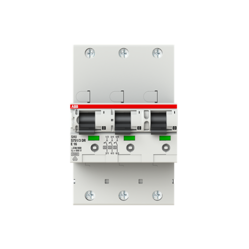 S7513DR-E16 sel. main CB E-Char.,25kA,16A,3x1P