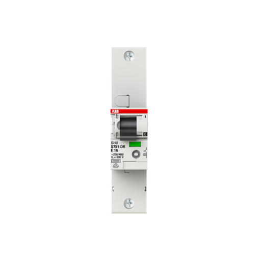 S751DR-E16 sel. main CB E-Char.,25kA,16A,1P