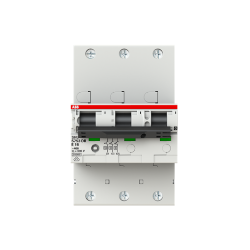 S753DR-E16 sel. main CB E-Char.,25kA,16A,3P