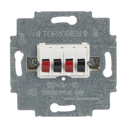 Connection box Loudspeaker Straight version 4gang alpine white