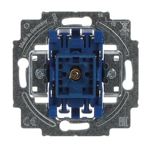 Rocker control switch Off switch 2-pole for 1 rocker, Neon lampOrange 10 A