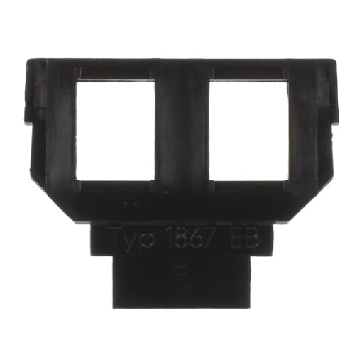 Socket Fixing Plate for Modular Jack 2 gang anthracite