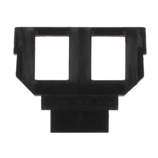 Socket Fixing Plate for Modular Jack 2 gang anthracite